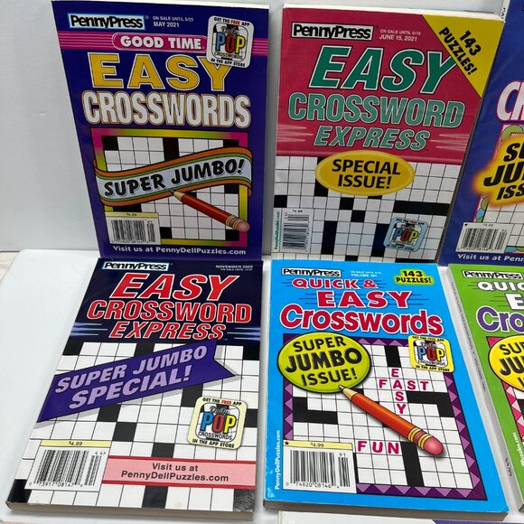 PennyPress Favorite Crossword Puzzles Lot of 15 2021 - Picture 2 of 6